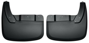 Ram 3500 Mud Guards - Rear - Husky Liners - Custom-Molded Dually (no fender flares), FormFit Design, Husky Shield - Paintable Matte - `10-`12